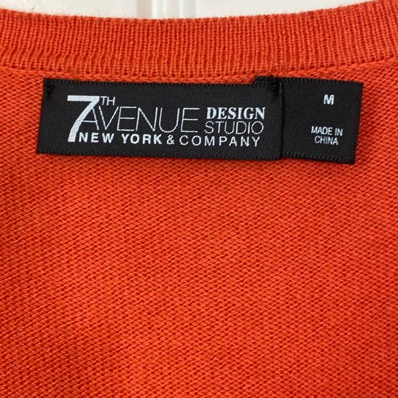 New York and Company 7th Avenue Design Studio 3/4-sleeve Knit Cardigan - Medium - Picture 6 of 7
